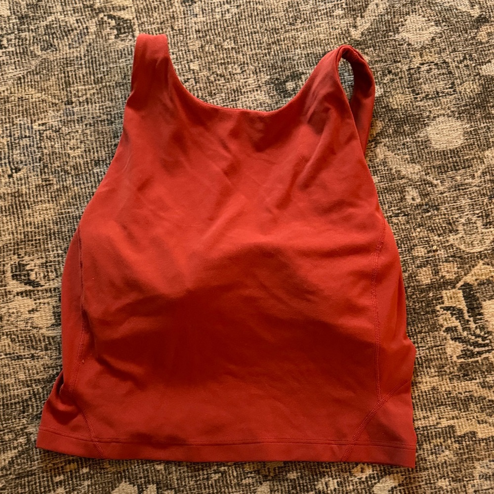 Lululemon high neck crop tank